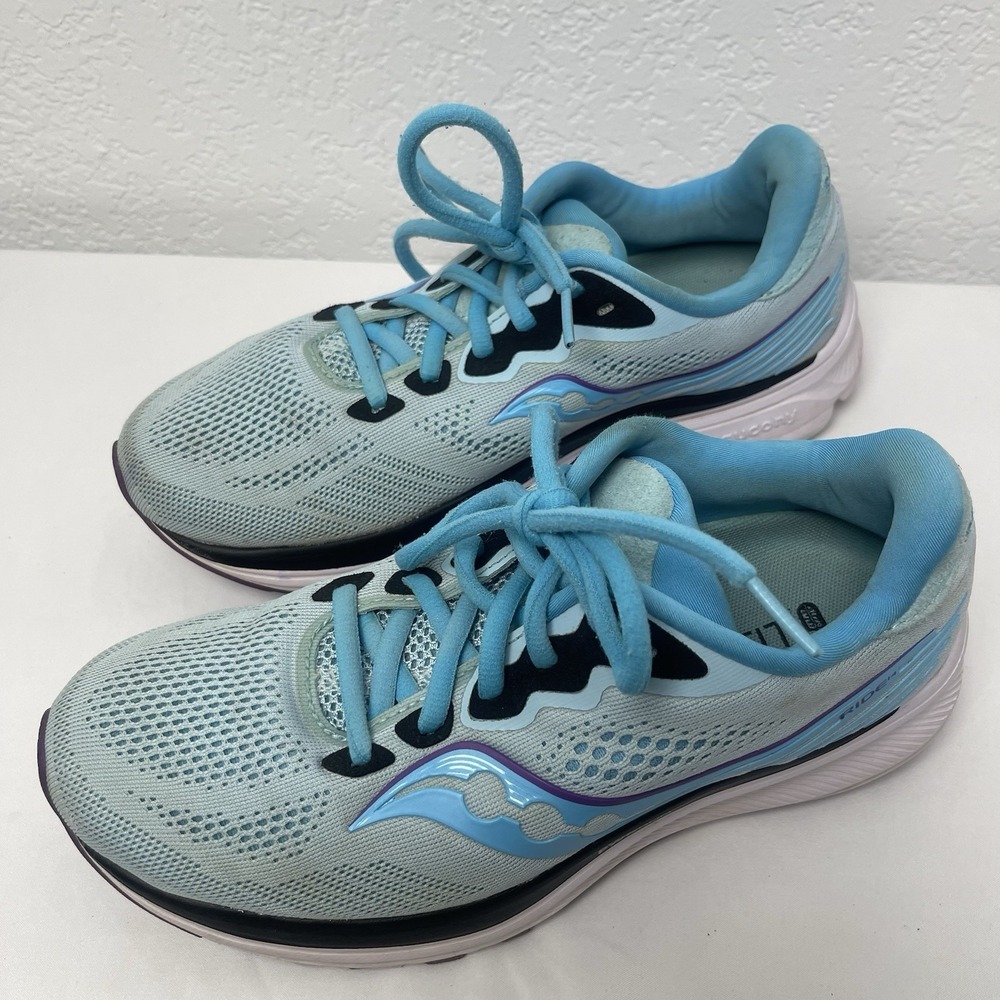 Saucony Ride 14 Power Run Women's 7 Teal Running Shoes
